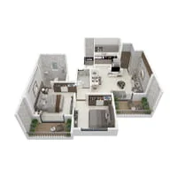 Shreesha Icon Moshi 2 BHK Floor Plan Image